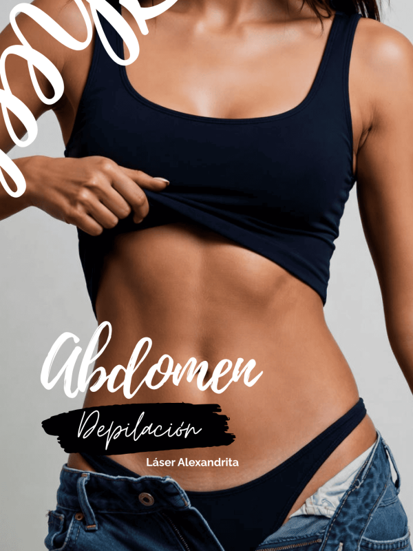 Depilación láser en abdomen – 6 sesiones