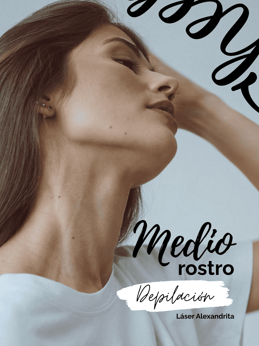 Depilación láser en medio rostro – 6 sesiones